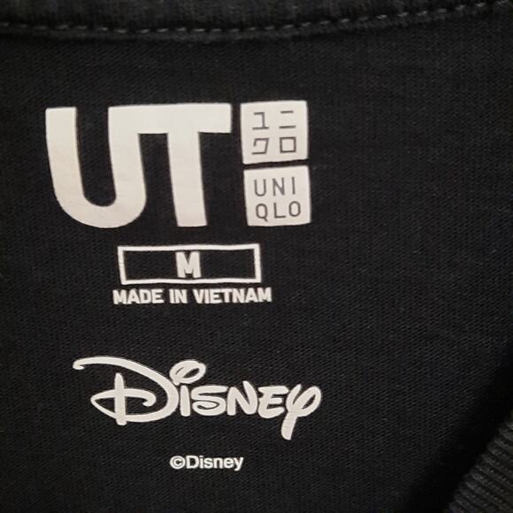 UNIQLO UT M Mickey Mouse Tee Shirt Disney Black Neon Graphic Japan Style - Picture 4 of 5